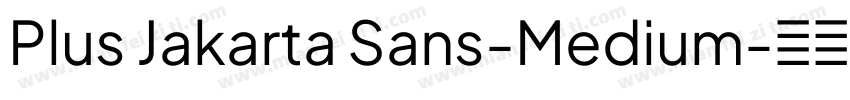 Plus Jakarta Sans-Medium字体转换